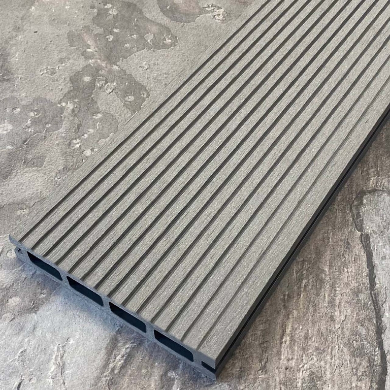 Террасная доска EasyDecking WOOD-Х Grey (Серый), 146x23x3000 мм