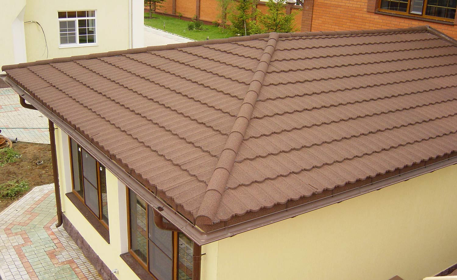 Композитная черепица CM Roof Bond Coffee, 1340*420 мм