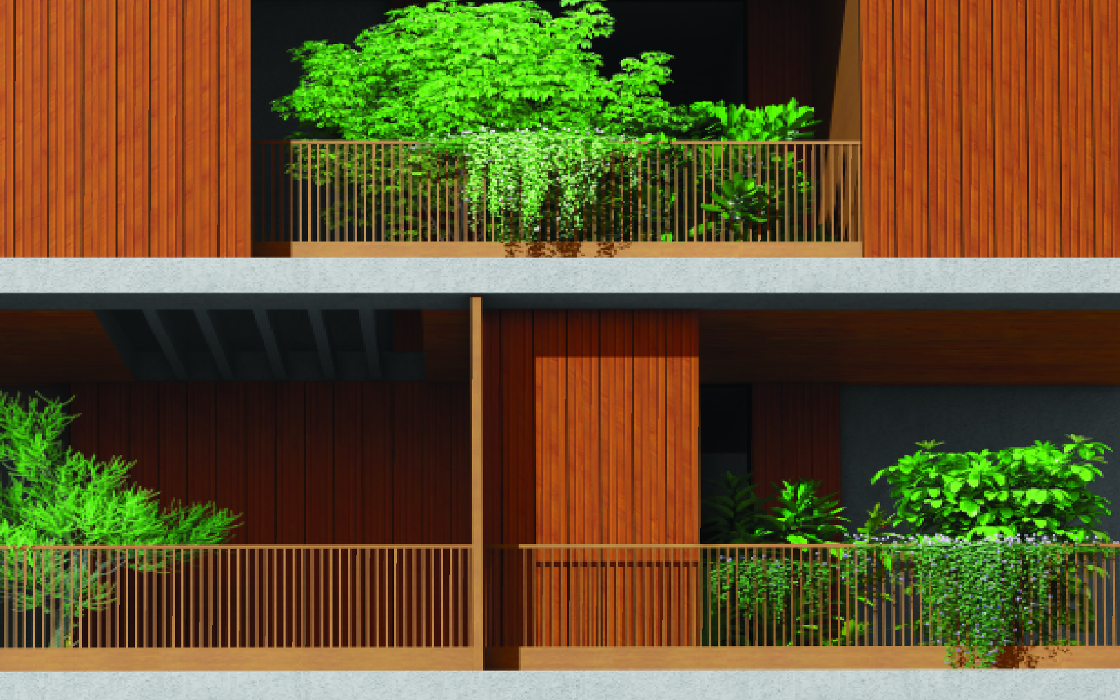 HPL-панель Greenlam Clads Nova Slat, 3050*1300*6 мм