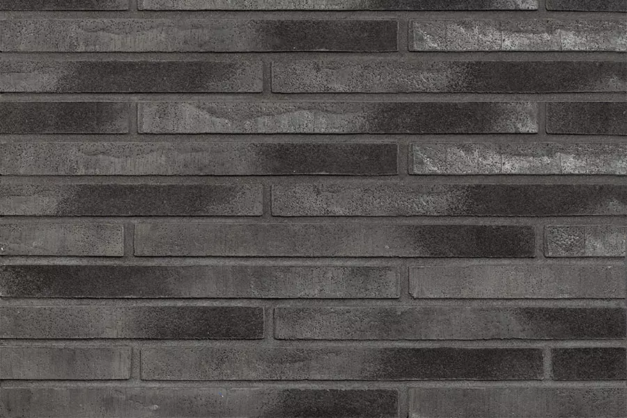 Фасадная ригельная плитка Wandermode Armschwung Schwarze Lava, 500x40x20 мм (AP110R20)