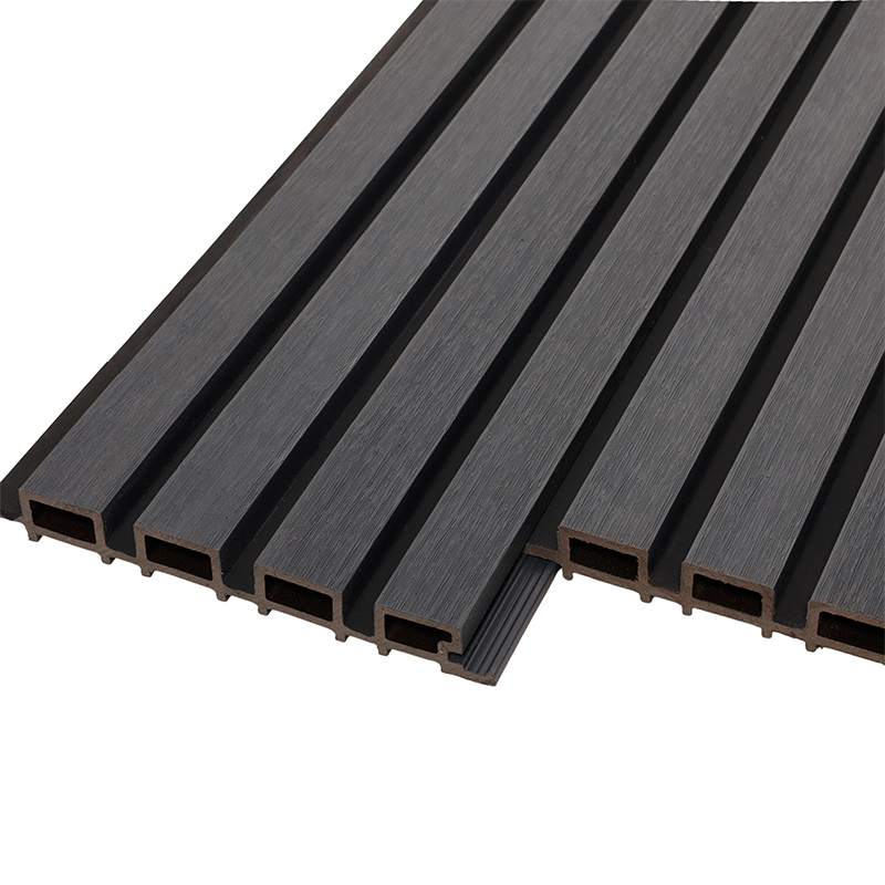 Реечная фасадная панель Pineli Bicolor, 219х26 мм, Эбен