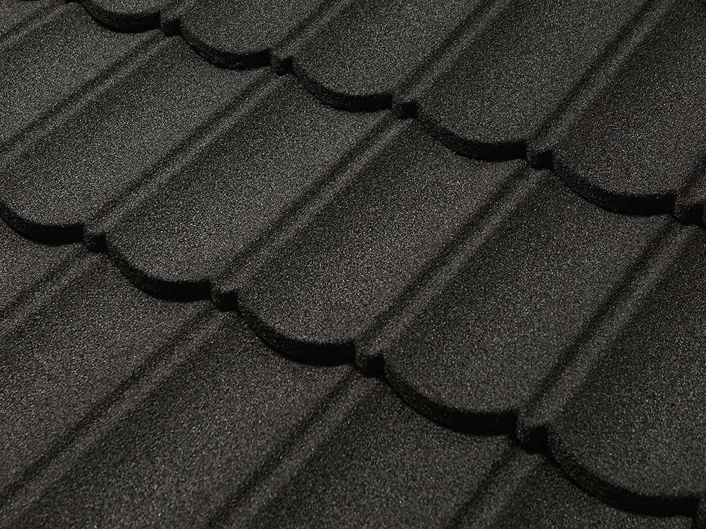Композитная черепица CM Roof Bond Black, 1340*420 мм