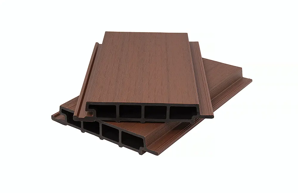 Фасадная панель сплошная Polivan Nusadua, Красный микс, 3600*200*33 мм