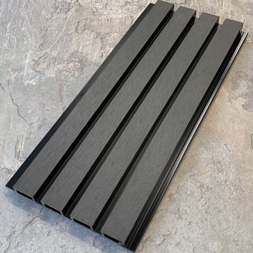 Фасадная реечная панель EasyDecking Wood-X Черный, 219х26 мм