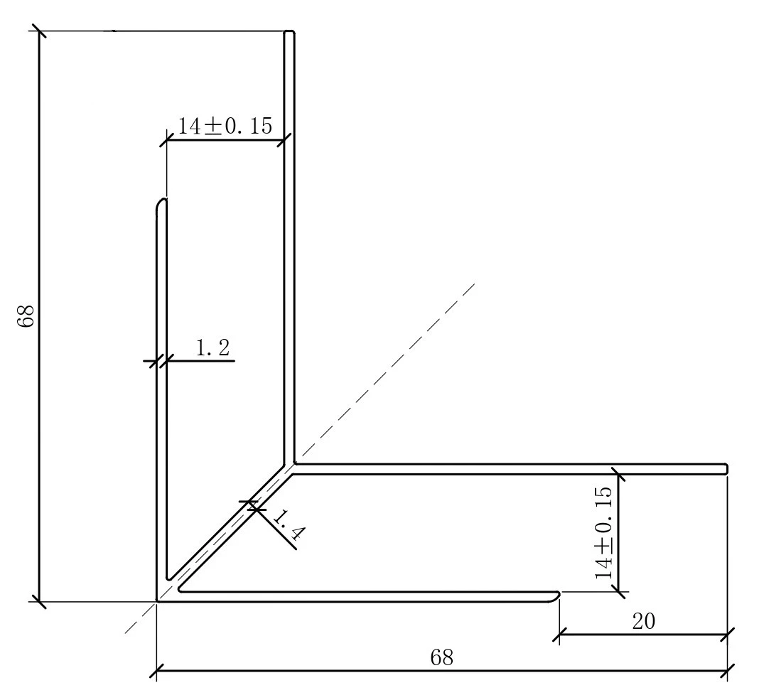 Угол внешний из алюминия для стеновой реечной панели Polivan Nusadua