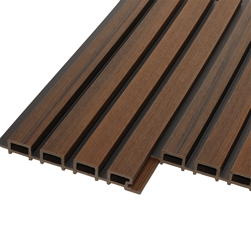 Реечная фасадная панель Pineli Bicolor, 219х26 мм, Макассар