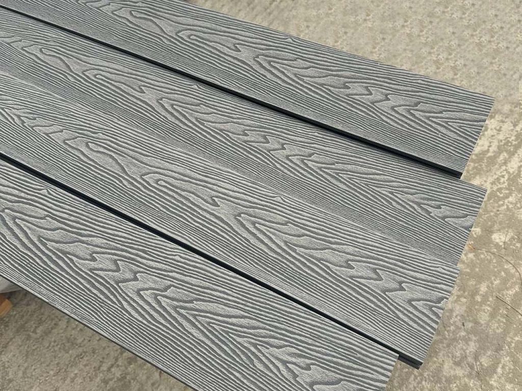 Террасная доска EasyDecking WOOD-Х Grey (Серый), 146x23x3000 мм
