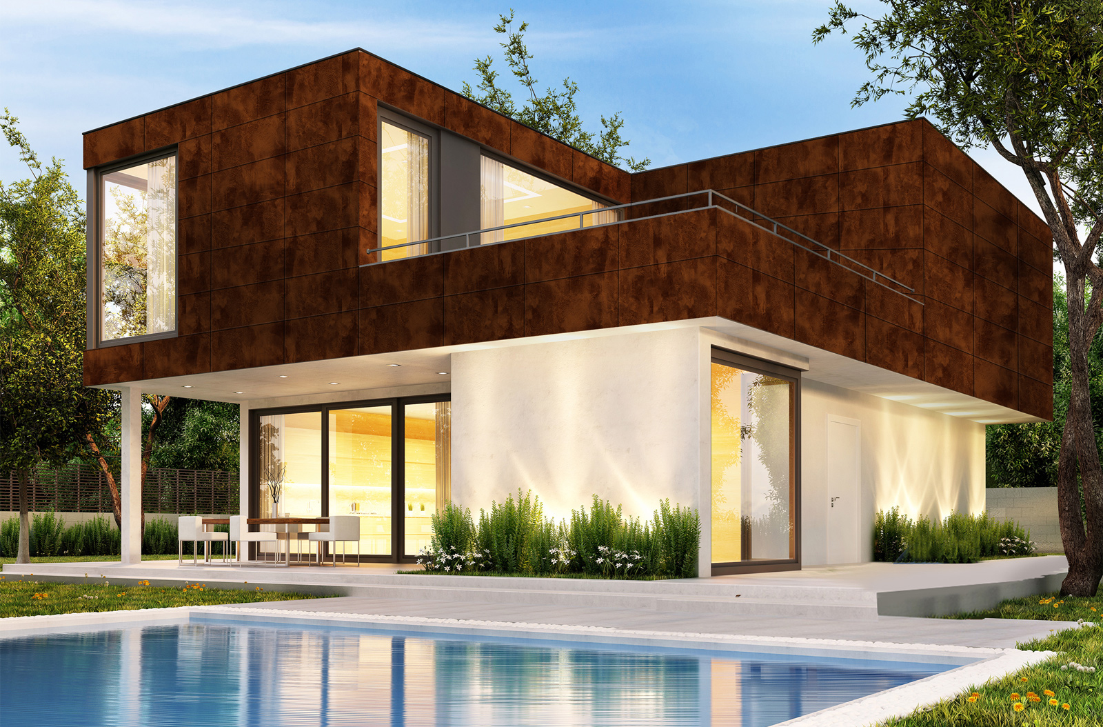 HPL-панель Greenlam Clads Ferrous Cemento, 3050*1300*6 мм