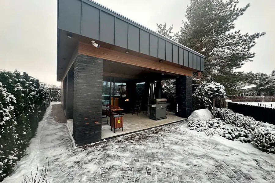 Фасадная ригельная плитка Wandermode Armschwung Schwarzes Feuer, 500x40x20 мм (AP090R20)