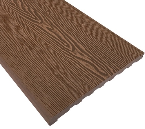 Ступень EasyDecking Wood-Х Коричневый, 348х22 мм
