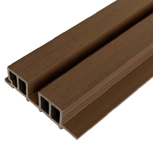 Фасадная реечная панель Woodvex Lines Milk Chocolate