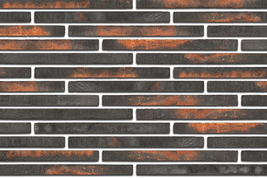 Фасадная ригельная плитка Wandermode Armschwung Schwarzes Feuer, 500x40x20 мм (AP090R20)