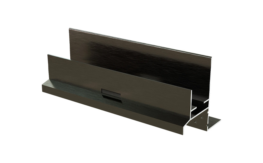 Стартовый профиль из алюминия для фасадной панели Polivan Nusadua, перфорированный