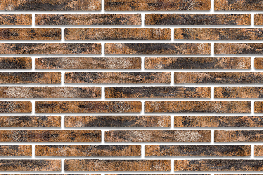 Фасадная плитка Wandermode Armschwung Bronze Schwarz, 440x52x20 мм (AP070L20)