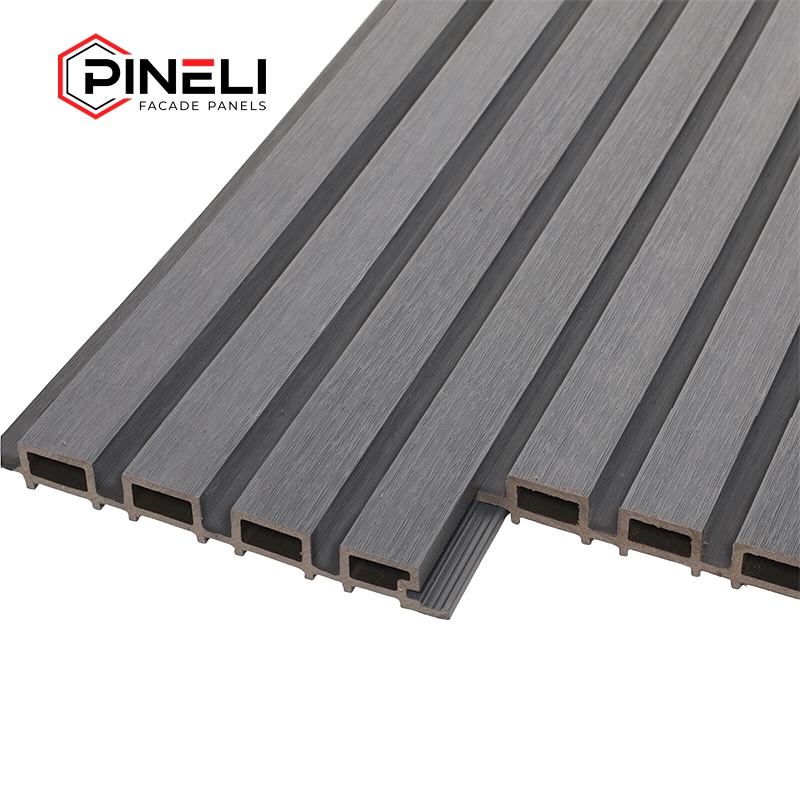 Реечная фасадная панель Pineli Classic, 219х26x3000 мм, Серый