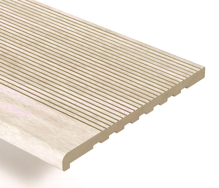 Ступень полнотелая Woodvex Colorite Сакура, 348х22х3000(4000)мм