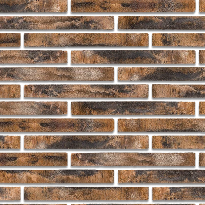 Ригельная фасадная плитка для вентилируемого фасада Wandermode 440*52*23 мм, Armschwung НВФ Bronze Schwarz