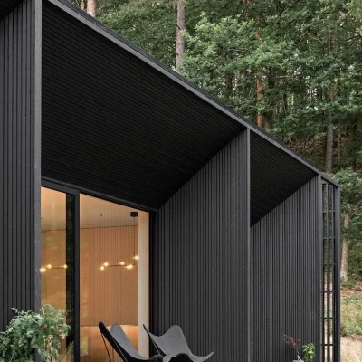 Фасадная панель Legro Ultra Naturale Burnt Wood (FS 15), 150х27.5х3600mm