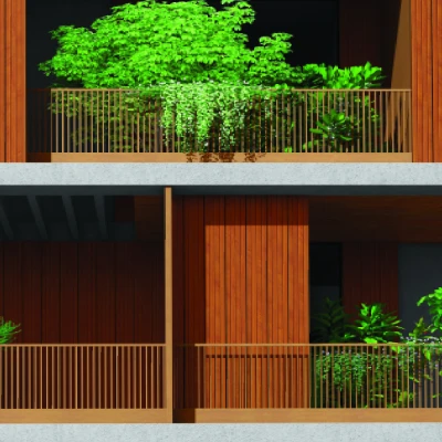 HPL-панель Greenlam Clads Nova Slat, 3050*1300*6 мм