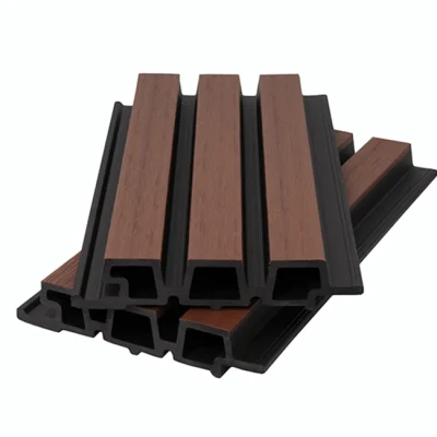 Фасадная панель брусковая Polivan Nusadua, Красный микс, 3600*165*33 мм