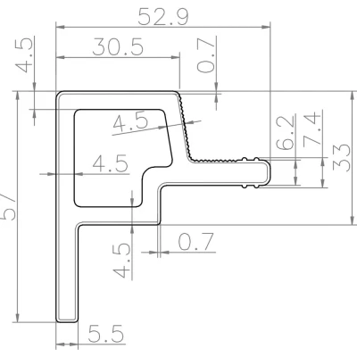 Угловой элемент для фасадной панели Polivan Nusadua