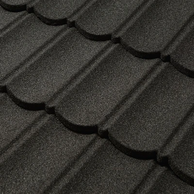 Композитная черепица CM Roof Bond Black, 1340*420 мм
