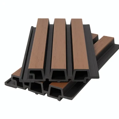 Фасадная панель брусковая Polivan Nusadua, Песочный микс, 3600*165*33 мм