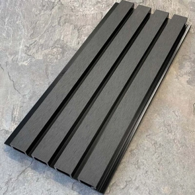 Фасадная реечная панель EasyDecking Wood-X Черный, 219х26 мм