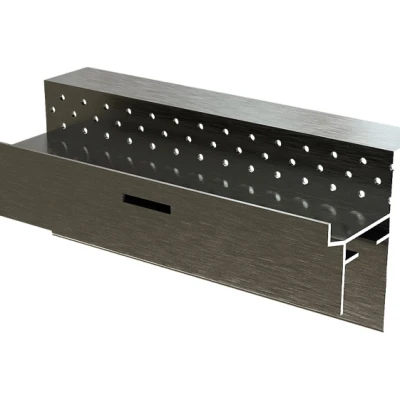 Стартовый профиль из алюминия для фасадной панели Polivan Nusadua, перфорированный