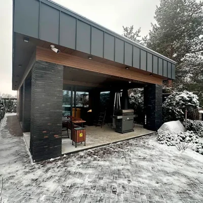 Фасадная ригельная плитка Wandermode Armschwung Schwarzes Feuer, 500x40x20 мм (AP090R20)