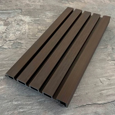 Фасадная реечная панель EasyDecking Ко-Экструзия 219х26х4010 Каштан