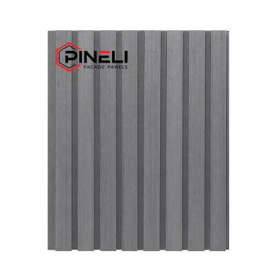 Реечная фасадная панель Pineli Classic, 219х26x3000 мм, Серый