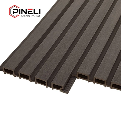 Реечная фасадная панель Pineli Classic, 219х26x3000 мм, Венге