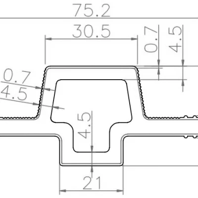 Стыковочный элемент для фасадной панели Polivan Nusadua