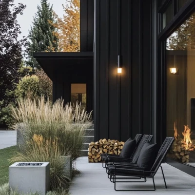 Фасадная панель Legro Ultra Naturale Burnt Wood (FS 15), 150х27.5х3600mm